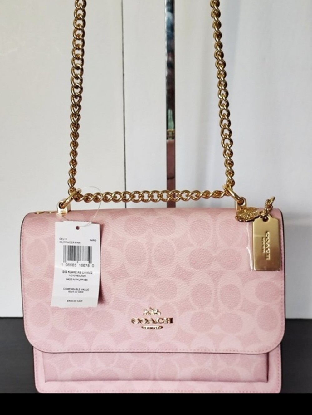 NWT Coach Klare Crossbody In Signature Canvas
